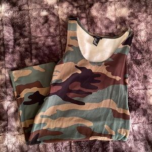 Camouflage tank dress